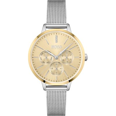 Symphony Gold-Tone and Silver Mesh Bracelet Watch - 1502600